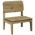 Sillas de jardín 2 uds 60x52,5x72 cm madera de pino