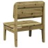 Sillas de jardín 2 uds 60x52,5x72 cm madera de pino