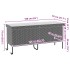 Caja de almacenaje jardín ruedas ratán PE beige 160x55x75