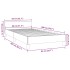 Estructura de cama sin colchón tela marrón oscuro 80x200