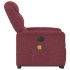 Sillón de masaje eléctrico reclinable elevable tela rojo