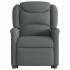 Sillón de masaje eléctrico reclinable elevable tela gris