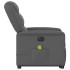 Sillón de masaje eléctrico reclinable elevable tela gris