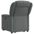 Sillón de masaje eléctrico reclinable elevable tela gris