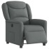 Sillón reclinable eléctrico de tela gris