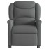 Sillón reclinable eléctrico de tela gris
