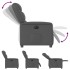 Sillón reclinable eléctrico de tela gris