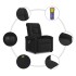 Sillón reclinable de masaje eléctrico tela