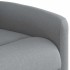 Sillón reclinable elevable de tela gris