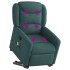 Silla de masaje reclinable de pie de tela verde