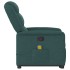 Silla de masaje reclinable de pie de tela verde
