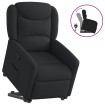 Sillón reclinable elevable tela negro