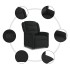 Sillón reclinable elevable tela