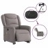 Sillón de masaje eléctrico reclinable elevable tela