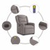 Sillón de masaje eléctrico reclinable elevable tela