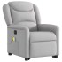 Sillón de masaje eléctrico reclinable elevable tela gris