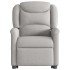 Sillón de masaje eléctrico reclinable elevable tela gris