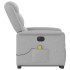 Sillón de masaje eléctrico reclinable elevable tela gris