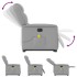 Sillón de masaje eléctrico reclinable elevable tela gris