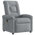 Sillón reclinable de masaje eléctrico tela gris