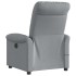 Sillón reclinable de masaje eléctrico tela gris
