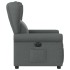 Sillón reclinable eléctrico de tela gris