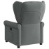 Sillón reclinable eléctrico de tela gris