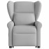 Sillón reclinable elevable de tela gris
