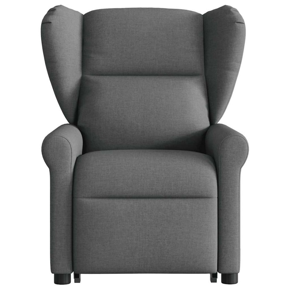 Sillón de masaje eléctrico reclinable elevable tela gris