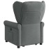 Sillón de masaje eléctrico reclinable elevable tela gris
