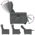 Sillón de masaje eléctrico reclinable elevable tela gris