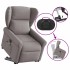 Sillón de masaje eléctrico reclinable elevable tela