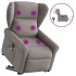 Sillón de masaje eléctrico reclinable elevable tela