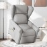 Sillón de masaje eléctrico reclinable elevable tela gris