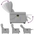 Sillón de masaje eléctrico reclinable elevable tela gris