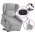 Sillón de masaje eléctrico reclinable elevable tela gris