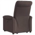 Sillón reclinable elevable tela marrón