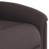 Sillón reclinable elevable tela marrón