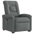 Silla de masaje reclinable de pie de tela gris