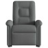Silla de masaje reclinable de pie de tela gris