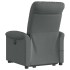 Silla de masaje reclinable de pie de tela gris