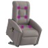 Sillón reclinable de masaje elevable tela gris
