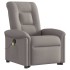 Sillón reclinable de masaje elevable tela gris