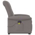 Sillón reclinable de masaje elevable tela gris