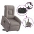 Sillón reclinable de masaje elevable tela gris