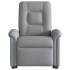 Sillón de masaje eléctrico reclinable elevable tela gris