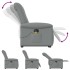 Sillón de masaje eléctrico reclinable elevable tela gris