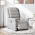Sillón reclinable eléctrico de tela gris