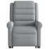 Sillón eléctrico reclinable elevable de tela gris