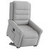 Sillón eléctrico reclinable elevable de tela gris